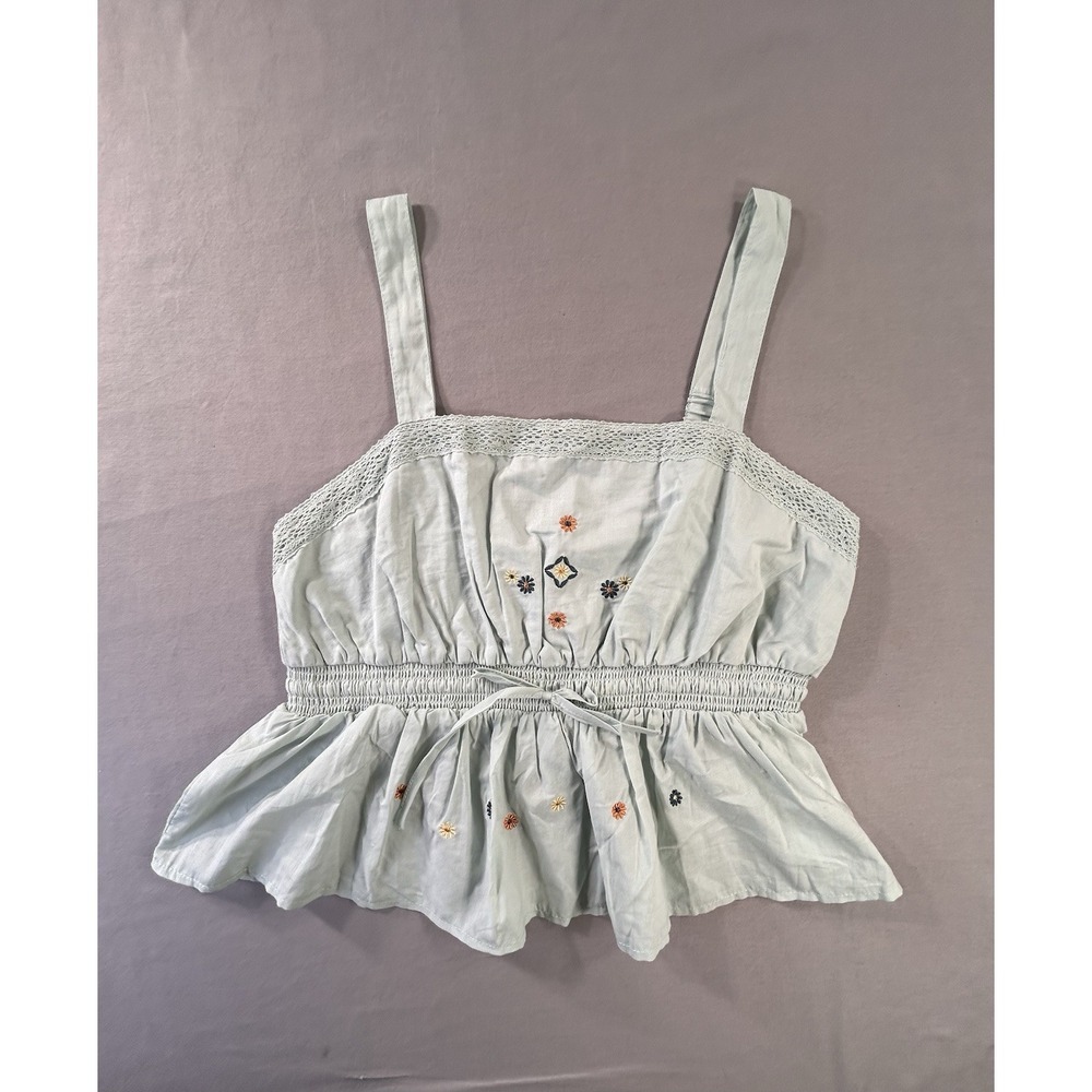 Celebrity Pink Embroidered Woven Cami Cropped‎ Junior Women's Medium
